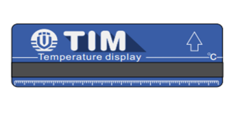Термометр-полоска на коллекторах обратки (синий) 