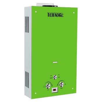 Газовый проточный водонагреватель ГПВС-10 (ГПВС-10-ЗЛ1) (зеленая) ТЕПЛОКС 