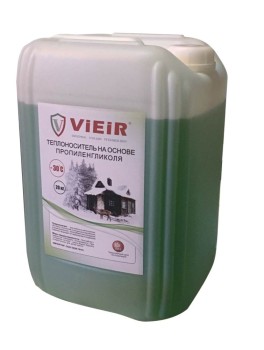 Теплоноситель -30°C для отопления ( ЗЕЛЕНЫЙ ) 20 литров  ViEiR 