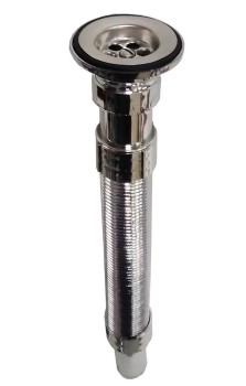 Труба гофрированная с выпуском пластик ХРОМ 1 1/4"х 32 мм 80см VIEIR 