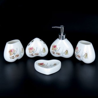 Набор для ванной из керамики ST-YU001-5 (5 предметов) 7957 