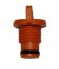 Заглушка для колб Джилекс пластмассовая 3/8" с уплотнительным кольцом ( оранжевая ) 