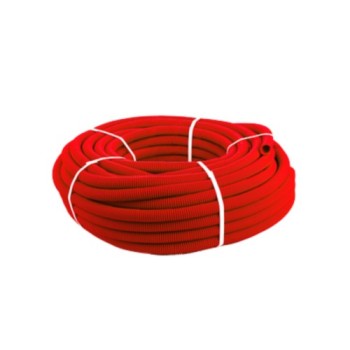 Кожух для металлопластиковых труб ф22/25 - 50 м (красный) 