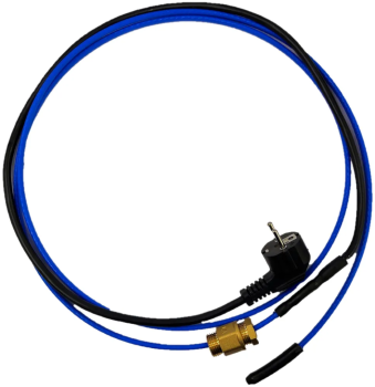 Греющий кабель  2м с врезкой в комплекте (для внутреннего обогрева в трубу)