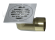 Трап сливной с обратным клапаном горизонтальный (хром) 10х10 Ganzer T002 
