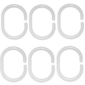 Кольцо для штор  белое (набор 10 шт.) AC09001 (3096) 