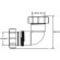 Отвод компрессионный McAlpine 32 х 90гр ( белый ) 32A-WH 
