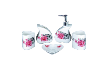 Набор для ванной из керамики ST-YU005-5 (5 предмета) 8726 